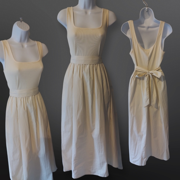 Who What Wear Maxi Dress, Size Large, Cream White - Picture 2 of 7